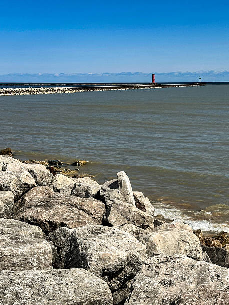 Sheboygan Breakwater Lighthouse located in Sheboygan, Wisconsin