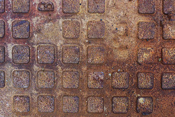 Iron wall texture background.