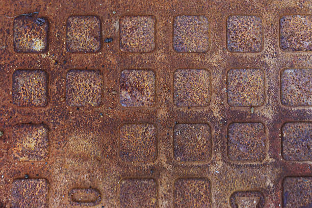 Iron wall texture background. Old metal iron panel.