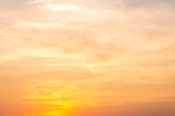 istock Beautiful , luxury soft gradient orange gold clouds and sunlight on the blue sky perfect for the background, take in evening,Twilight, Large size, high definition landscape photo 2209370987