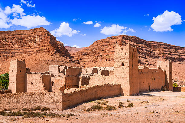istock Ziz Valley, Morocco. Stunning desert views with ancient kasbah architecture and rich history, High Atlas mountains 2209372262