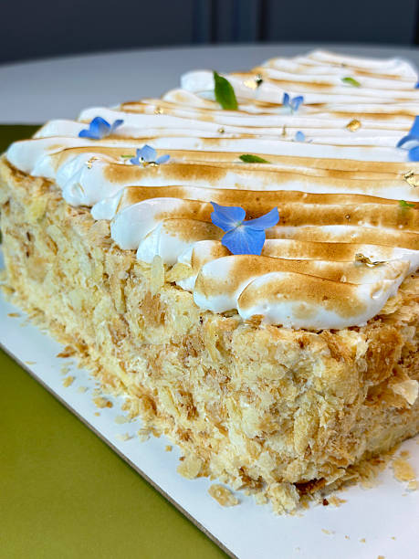 Exquisite Layered Cake with Edible Artistry