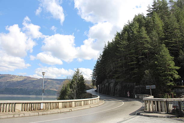 istock A road with trees and a road 2209384337