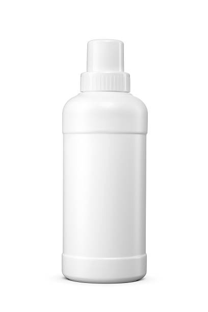 istock Cylindrical and round shoulder plastic bottle with screw cap isolated on white. 2209392133