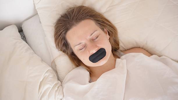 Tape over mouth technique to combat sleep issues