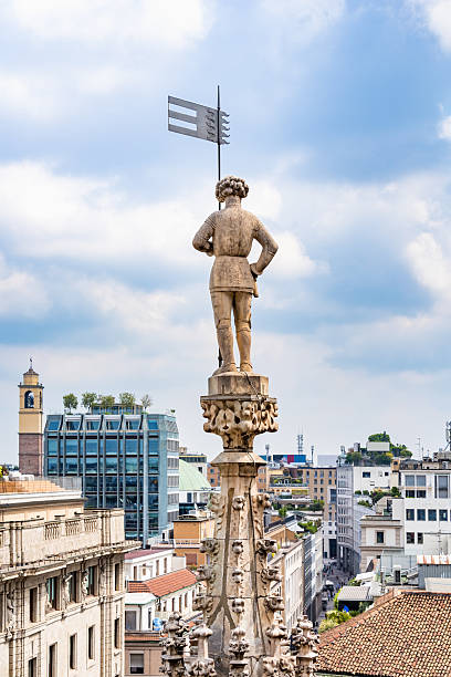 istock View from the rooftop of the Milan Cathedral (Duomo di Milano). 2209396823