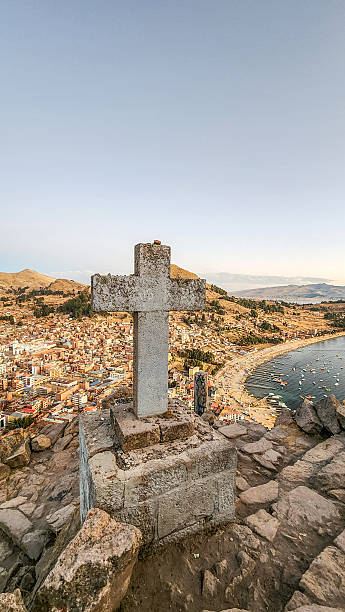 istock CROSS OVERLOOKING COPACABANA FROM CERRO EL CALVARIO AT SUNSET 2209402685