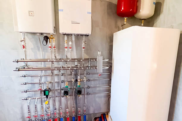 istock Home boiler room, heating system control room in house. 2209408219