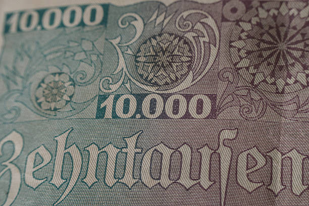 istock Closeup details Weimar Republic Banknotes 2209417104