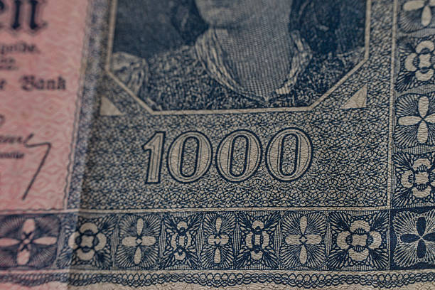 istock Closeup details Weimar Republic Banknotes 2209417106