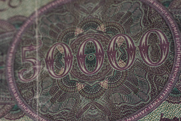 istock Closeup details Weimar Republic Banknotes 2209417110