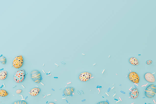 3D easter egg isolated on white background