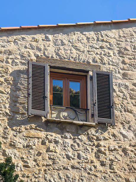 istock Window in historic facade, Eze, France 2209424121