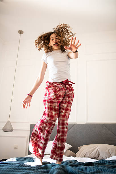 istock Bedroom Fun in Pajamas 2209428571