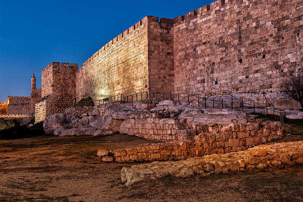 istock Jerusalem Old City Walls on a Spring Evening 2209429433