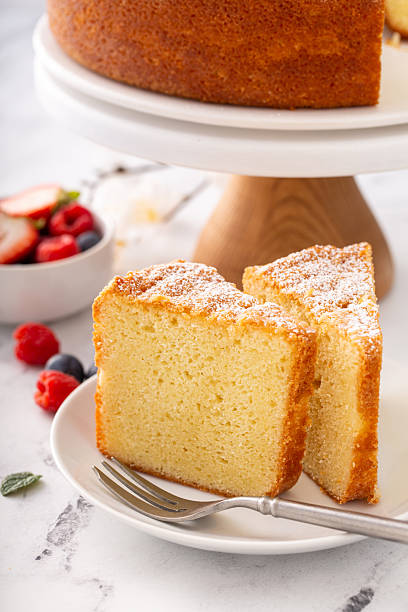 istock Classic vanilla pound cake sliced and ready to eat 2209429871