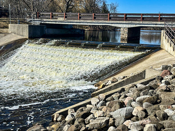 istock Bridge and small waterfall in Chilton, Wisconsin 2209431203