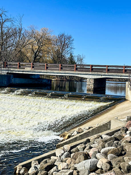 istock Bridge and small waterfall in Chilton, Wisconsin 2209431224