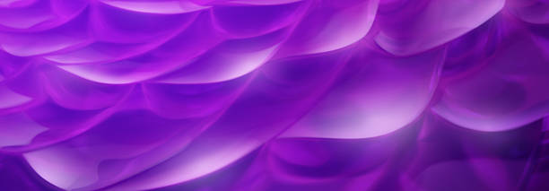 istock Abstract illustration of flowing purple waves. 2209436567