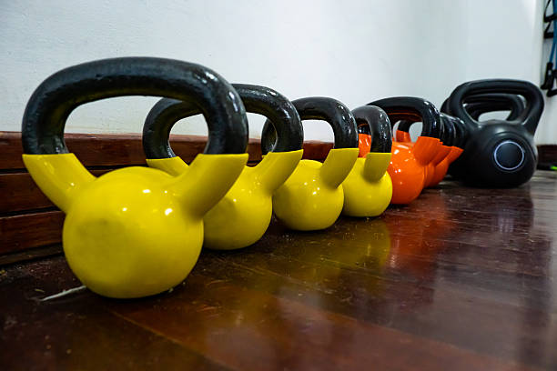 istock detail of multi-colored gym weights 2209458438