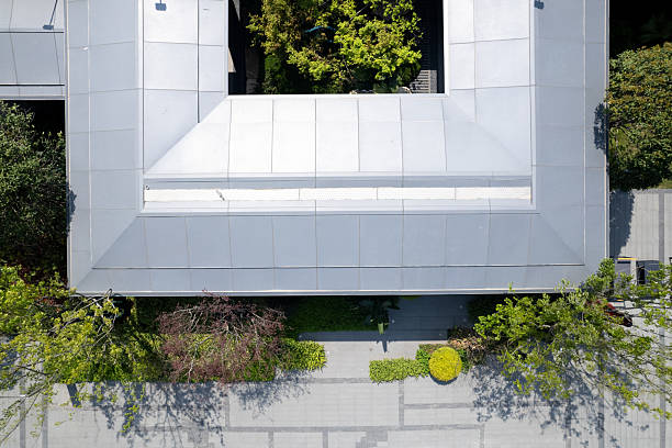 istock The green plants between the buildings 2209461630