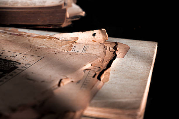 istock Aged Vintage Manuscript Pages Close-Up 2209463530