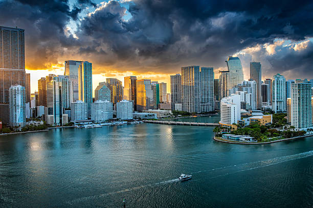 istock Miami Skyline at Dusk 2209463583