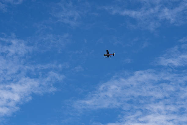 istock Sea plane fly on blue sky Lake Como,  Italy. 2209467957
