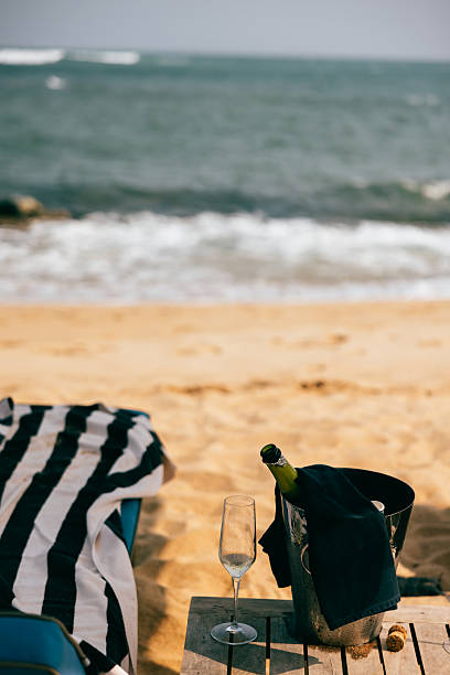istock Champagne and Beach Holiday 2209489637