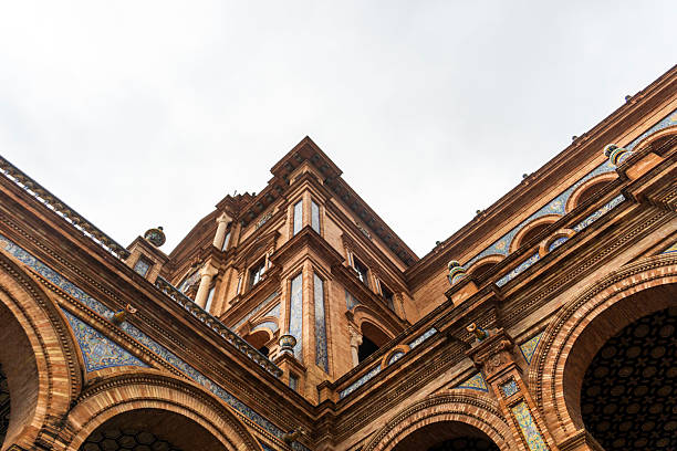 the Plaza de Espana in Sevilla Spain . High quality photo