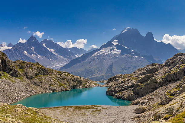 istock Chamonix Montblanc alpine mountain summits landscape 2209494509