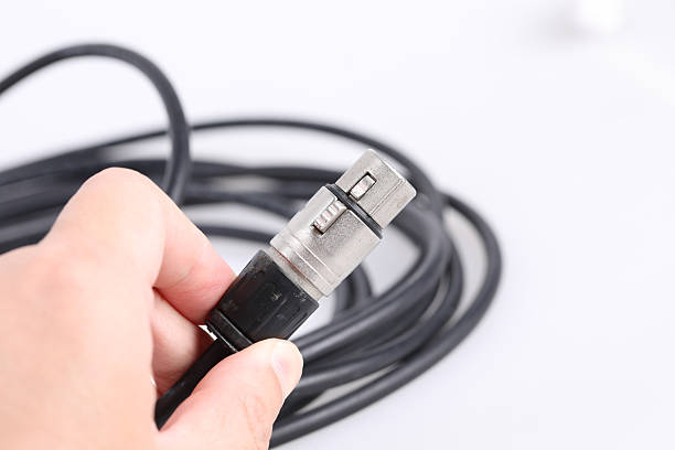 istock A cables and connectors, audio transmission system to digital professional mixers. 2209498501