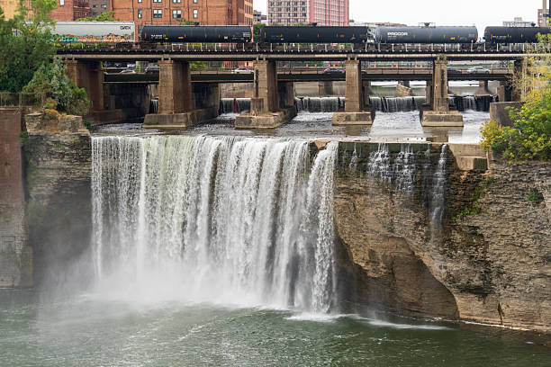 istock The Rochester Overlook with Waterfall and City Skyline 2209499214