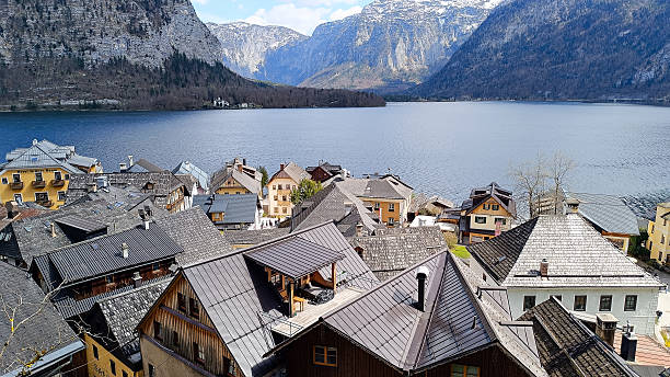 istock Traditional Rooftops Overlooking Hallstatt Lake View 2209499411