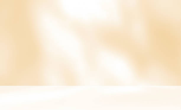 istock Orange brown cream beige golden autumn background room studio with sunlight effect shadow on wall and floor. 2209502378