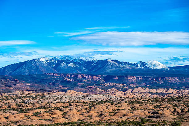 istock Snow-Capped La Sal Mountains and Desert Landscape 2209508740