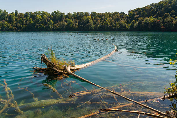 The Scenic Green Lakes State Park in New York State