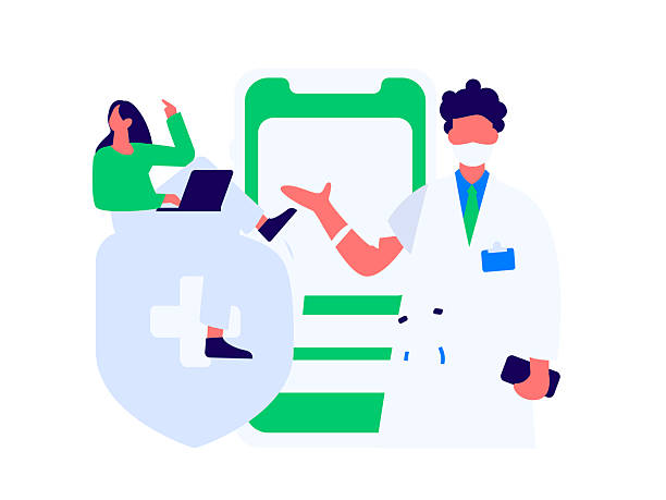 istock Medical characters fighting the epidemic flat vector concept operation hand drawn illustration 2209513793