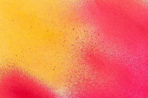 istock Red and yellow spray paint background 2209513848