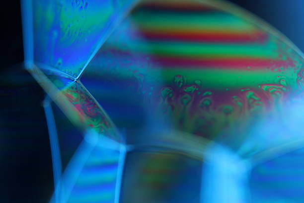 istock Green and blue liquid shapes, surreal water forms, photographic effects 2209525413