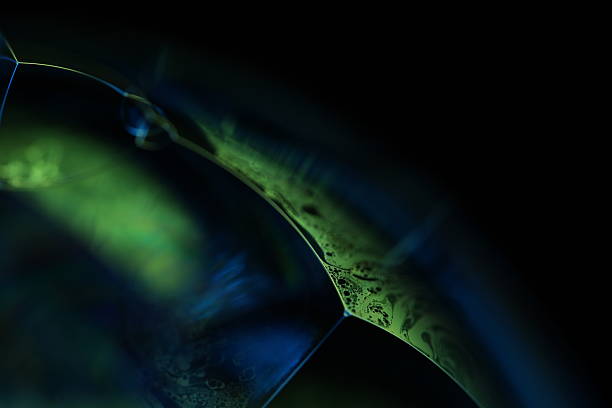 istock Green and blue liquid shapes, surreal water forms, photographic effects 2209525505