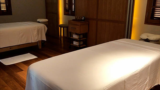 istock A massage bed inside the peaceful room of the hotel spa 2209532441