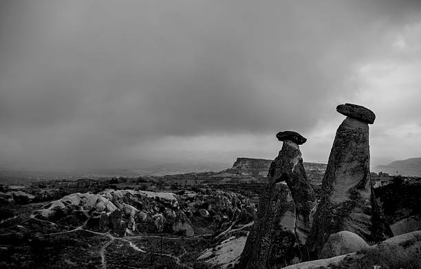 istock CAPPADOCIAIt is known for its soft soil structure and attracts attention with the various shapes formed by the winds on the rocks over time. Underground cities, rock tombs, churches, theaters, etc. 2209537012