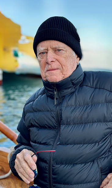 istock Handsome senior on a water taxi, Valletta 2209545592