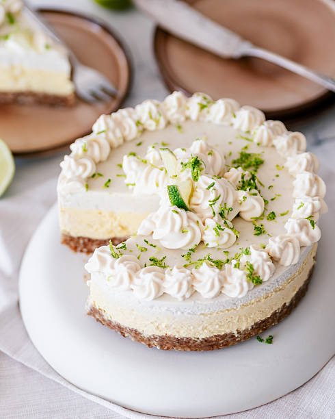 istock Healthy citrus no bake cheesecake 2209548087