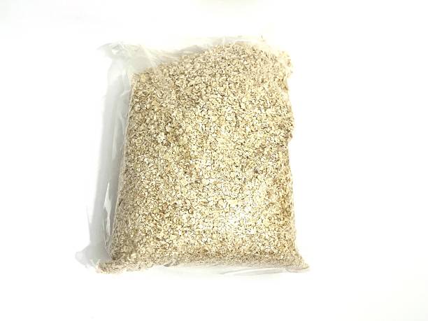istock Plastic pack of rolled oats, sealed and ready for sale 2209553360