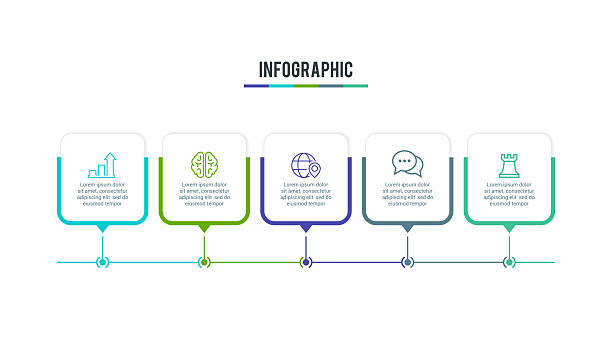 stockillustraties, clipart, cartoons en iconen met infographic element - onderdeel van