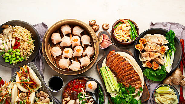 istock Assorted dishes of traditional Chinese cuisine. 2209558050