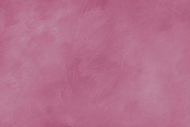 istock Concrete, plaster wall texture with brush strokes, messy shabby pink surface background 2209558855
