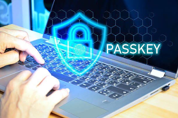 istock Passkey is a form of authentication for accessing services, such as during the login process. 2209564170